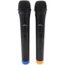 Media-Tech Juhtmevabad karaoke mikrofonid MT395, 2 mikrofonid, 136g, 20m, must v&auml;rv, USB vastuv&otilde;tja