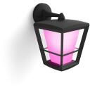Philips Hue Econic āra sienas lampa 8718696170588, 15 W, 2000-6500 K, 1140 lm, IP44, LED, melns