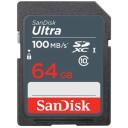 Sandisk Ultra карта памяти SDSDUNR-064G-GN3IN, 64 ГБ, 100 МБ/с, UHS-I, класс 10, водонепроницаемая, ударопрочная