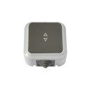Pārslēdzis PRALESKA v/a, 1 taustiņ&scaron;, IP54, pelēks BYLECTRICA