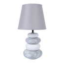 Galda lampa STONE H31cm, pelēka DH08583
