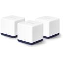 Mercusys kodu v&otilde;rgu s&uuml;steem Halo H50G (3-pakendis), 802.11ac, 1300+600 Mbit/s, 3x Etherneti porti, MU-MIMO, Mesh tugi