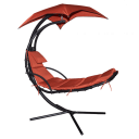 Krēsls ar saulessargu sarkans 9079188 BESK