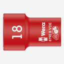 Izolēta muciņa 18mm, WERA, 05004962001, 3/8" VDE, dro&scaron;ība līdz 1000V