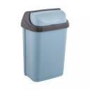 Waste bucket with rotating lid 10L Rasmus 25,5x19x39cm blue 0610453680 Keeeper