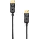 White Shark MAMBA kabelis DP-DP M/M 2m, 4K, 60 kadri/s, 21,6 Gbps, 30 AWG, 24K apzeltīti spraudņi, Ethernet