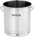 Nerūsējošā tērauda spainis 12L, YG-00650, YATO, ērta roktura un izturīga pamatne