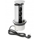 Galdā iebūvējams pagarinātājs 100mm; AE-BPW3GS-80 GTV