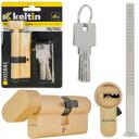 Keltin Užrakto cilindras su rankenėle K02641, 30/30G mm, 3 raktai, aliuminis, ZnAl lydinys, 25000 ciklų