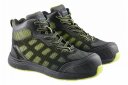 Siltie drošības apavi DOSSE, HOGERT HT5K513-39, S1P, melni-zaļi, ar Kevlar zoli
