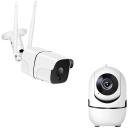 Denver Viedā āra IP kamera SHO-110x2 + iek&scaron;telpu IP kamera SHC-150x2 118101110043, 1 Mpix, 720P, IP65, Tuya Smart