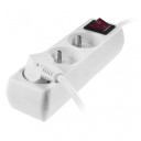 Daudzfunkcionāla elektrības pagarinātāja kontaktligzda 3-virzienu, 1,5m, ar slēdzi, AW24637, AWTOOLS