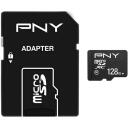 Pny карта памяти MicroSDXC P-SDU12810PPL-GE, 128GB, Class10, адаптер для SD