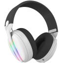 Subsonic Vektra bezvadu austiņas SA5717-2, 205g, balta, bezvadu, virs ausīm, iebūvēts mikrofons, skaļuma regulētājs
