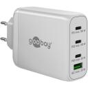 Goobay strāvas adapteris 65556, 100 W, 4.5/5/9/12/15/20 V, 2xUSB-C 20 V 5 A, 1xUSB Type A 15 V 2 A