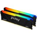 Kingston FURY Beast m&auml;lu, KF432C16BB12AK2/32, 32GB, 3200MT/s, CL16, DIMM 288-pin, 2x16GB, RGB, XMP 2.0, mittebufferdatud