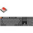 Keychron klaviatūra K5M-A1 2.4 GHz, Bluetooth, USB, 104 klavi&scaron;ai, RGB ap&scaron;vietimas, žemo profilio Gateron jungiklis