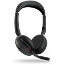 Jabra austiņas Evolve2 65 Flex 26699-999-999, 30m, stereo, uz auss, 136g, 1xUSB (Type C), 1xUSB 2.0, mikrofons, ANC