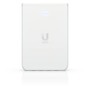 Sieninis Wi Fi 6 prieigos ta&scaron;kas su 4&times; GbE RJ45 1&times; PoE in + 1&times; PoE out iki 5.3 Gb s bendra pralaidumo sparta 300+ įrenginių palaikymas UniFi6 In Wall U6 IW Baltas Ubiquiti