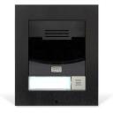2N sisenemise paneel IP Solo 9155301BS must, HD kaamera, 1 nupp, 107 x 130 x 28 mm