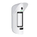 Ajax MotionCam Outdoor wireless outdoor motion detector with built-in camera Jeweller dual PIR sensors 3&ndash;15 m detection 640&times;352 photo verification alarms SmartBracket anti-masking IP55 up to ~3 years battery life on CR123A hub range up to 1700 m white