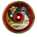 Dimanta grie&scaron;anas disks ARROWHEAD J-SLOT, 7", ātrai taisnai grie&scaron;anai porcelāna flīzēm, 31901, RUBI
