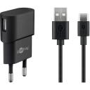 Goobay strāvas adapteris 45298, 5 W, 1 m USB-A uz USB-C kabelis