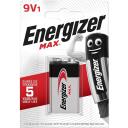 Energizer Akumulators Max 426660, 9V, 6LR61, 1 gab., Ekoloģiska iepakojums, 10 gadi, Alkaline