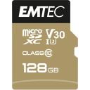 Emtec microSDXC 128GB UHS-I U3 V30 SpeedIN Pro ECMSDM128GXC10SP, 128GB, 100MB/s, 50MB/s, UHS-I, V30, Class 10