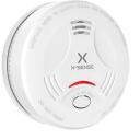 X-Sense detektors SD11, 10 gadi, 85 dB, sarkans LED, fotoelektriskais sensors, &le; 9 min, EN 14604:2005, 171 g