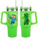 Paladone Minecraft tass PP14600MCF, 900ml, roheline, isoleeritud, mitmek&uuml;lgne kaas, mugav k&auml;epide, kitsas alus