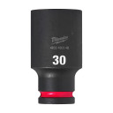 SHOCKWAVE&trade; IMPACT DUTY TRIECIENIZTURĪGAS UZGRIEŽŅU MUCIŅAS, 30 MM 1/2" IMPACT SOCKET DEEP - 1PC, 4932480348 MILWAUKEE
