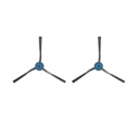 Side brush for vacuum cleaner V15 series 2 pieces 12175000A46906 Midea