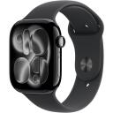 Apple Nutikell Series 11 MFC24ET/A, 46mm, 64GB, Aku, GPS, LTE, Must spordirihm, 24h aku t&ouml;&ouml;aeg, 50m veekindel