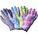 Трикотажные рабочие перчатки нейлонового цвета с полиуретановым покрытием, размер 8