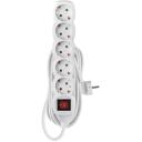 Emos Pikendus P1525R, 5m, 5x2P+PE, 3680W, PVC, l&uuml;liti, laste kaitse
