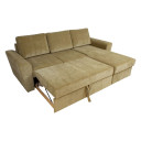 Stūra izvelkamais dīvāns INGMAR olīvu zaļ&scaron; 15616