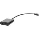 Digitus USB Type-C adapteris, AK-300400-002-S, 20cm, 5A, USB 3.1 Gen 2, audio / USB, melns