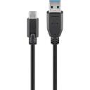 Goobay USB-C kabelis 71221, 2m, 5 Gbit/s, USB-C vīri&scaron;ķais uz USB 3.0 vīri&scaron;ķais