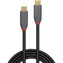 Lindy USB 3.2 C-C kabelis 36901 1m, 20Gbps, 5A, PD, juodas, PVC korpusas, 24K auksiniai jungtys
