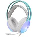 White Shark K&otilde;rvaklapid PEACOCK-2 WHITE, 212g, Valge, 2m, 32&Omega;, 20Hz-20KHz, RGB valgustus, &uuml;le k&otilde;rvade