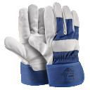 Gludi vēr&scaron;ādas cimdi ar zilu kokvilnas virspusi, ACTIVE STRONG S6190 10/XL izm ACTIVE GEAR