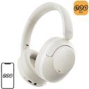 Qcy bezvadu austiņas H4 balta, 40mm, 600mAh, līdz 70h, ANC, Bluetooth 5.1, QCY lietotne, 3.5mm kabelis