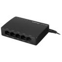 Lanberg lauakommutator DSP2-1005-12V, 5x10/100/1000 Mbps, 10 Gb/s, 2.64 W, halduseta