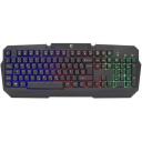 White Shark Klaviatūra DAKOTA-US, 104/105 klavi&scaron;ai, membraninė, LED ap&scaron;vietimas, USB, juoda
