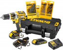 Akumuliatorinis smūginis suktuvas gręžtuvas su priedais 18V (2x1,5Ah) DCK795S2T-QW DEWALT