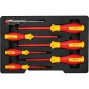 Bosch Kruvikeerajate komplekt 1600A02NF8, 7 tk, isolatsioon kuni 1000 V, TPU, teras, koos hoiukarbiga