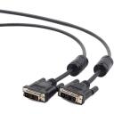 Gembird DVI-D kaabel CC-DVI-BK-6, 1.8m, DVI-D 19pin isane, DVI-D 19pin isane, must