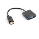 Lanberg adapteris DisplayPort uz VGA, AD-0002-BK, 0.2m, 1920x1200, melns