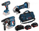 Instrumentu komplekts 18V, GSR 18V-28 + GBH 18 V-21 + GWS 18V-Li 0615990M0W BOSCH
